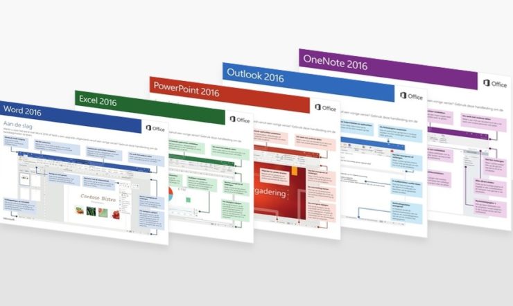 Aan de slag in Office 2016 via de Quick Start Guides